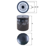Mahle Oil Filter OC198 (KHD & others)
