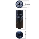 Mahle Oil Filter OC281 (AudiI S6, V8)