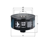 Mahle Oil Filter OC404 (Volkswagen LT Vans)