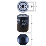 Mahle Oil Filter OC54 (Porsche)