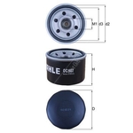 Mahle Oil Filter OC607 (Smart Fourtwo)