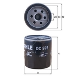 Mahle Oil Filter OC976 (Citroen, Peugeot)