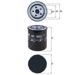 Mahle Oil Filter OC982 (Subaru Forester, Outback Diesel)