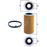 MAHLE Oil Filter - OX370D1 (OX 370D1)  - Genuine Part - VOLVO