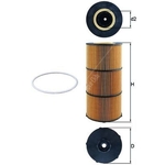 MAHLE Oil Filter - OX832D (OX 832D)  - Genuine Part - MERCEDES & MITSUBISHI