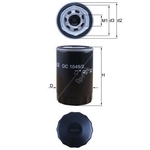 Mahle Oil Filter - Spin On (OC1049/2) Fits: Porsche