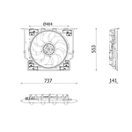 Mahle Radiator Condenser Fan (CFF645000P) Fits: BMW