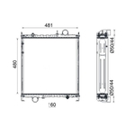 Mahle Radiator (CR2609000S) Fits: Fendt