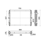 Mahle Radiator (CR2705000S)