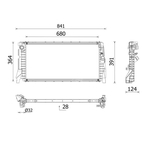 Mahle Radiator (CR2747000P) Fits: Mini