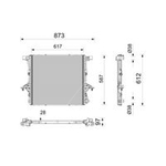Mahle Radiator (CR2830000S) Fits: DAF