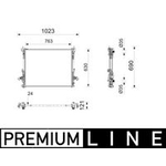 Mahle Radiator (CR2841000P) Fits: Renault