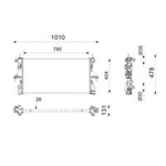 Mahle Radiator (CR2865000P) Fits: Ford