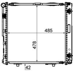 Mahle Radiator (CR2868000P) Fits: VW