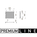 Mahle Engine Cooling Radiator  (CR2803000P) 
