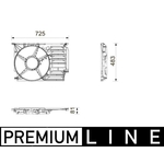 Mahle Radiator Fan Cowling (CFS31000P) Fits: VW