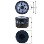 Mahle Spin-On Oil Filter - OC 1023 / OC1023