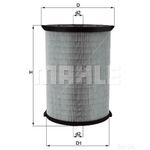 Oil Filter Element - MAHLE OX 975D - HD