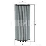 Oil Filter Element - MAHLE OX 987D - Car