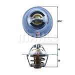 Thermostat Insert - MAHLE TX 185 82D (TX18582D) - Fits Smarts ForFour 1.1, 1.2, 1.3, 1.5