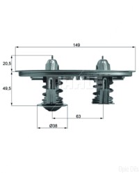 Mahle Thermostat Insert (TX 105)