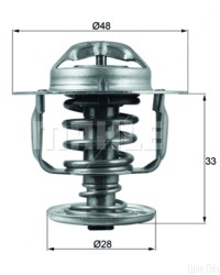 Thermostat Insert - MAHLE TX 110 82D