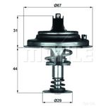 Thermostat Insert - MAHLE TX 26 71D