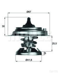Thermostat Insert - MAHLE TX 29 80D