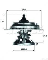 Thermostat Insert - MAHLE TX 29 85D