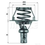 Thermostat Insert - MAHLE TX 66 91D