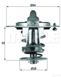 Thermostat Insert - MAHLE TX 72 85D