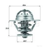 Thermostat Insert - MAHLE TX 92 86D