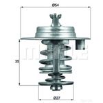 Thermostat Insert - MAHLE TX 96 83D