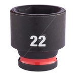 Milwaukee SHOCKWAVE Standard Impact Socket - 3/8 Inch Drive