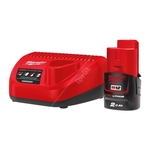 Milwaukee M12 NRG Pack - 2.0 Ah Battery & Charger