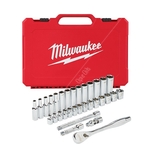 Milwaukee Ratchet & Socket - Metric - 3/8 Inch Drive 