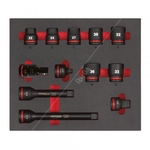 Milwaukee SHOCKWAVE Standard Impact Socket Foam - 3/4 Inch Drive
