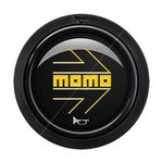 MOMO Arrow Gloss 2 Contact Black & Yellow Horn Push Button