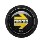 MOMO Arrow Gloss 1 Contact Black & Yellow Horn Push Button