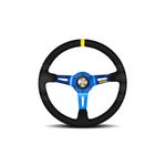 MOMO Mod. 08 350mm Suede Blue Track Steering Wheel