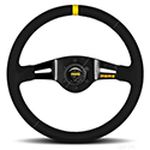 MOMO Mod 3 Steering Wheel - Black Suede 350mm