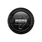 MOMO Arrow 2 Contact Black & Silver Horn Push Button