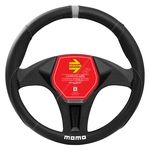 MOMO Elegant Steering Wheel Cover Black / Grey Size M (SWC010BG)
