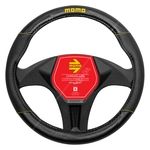 MOMO Carbon Super Grip Steering Wheel Cover  Black / Yellow Size M (SWC013BY)