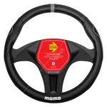 MOMO Super Grip Steering Wheel Cover Black / Grey (SWC014BG)