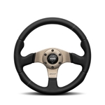 MOMO Race 2.0 Black Leather 320mm Steering Wheel (VRACE2BKAN32R)
