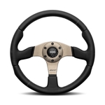 MOMO Race 2.0 Black Leather 350mm Steering Wheel (VRACE2BKAN35R)