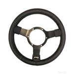 Mountney Traditional 12 Inch Vinyl Steering Wheel - Black Centre (23SBVB)