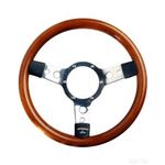 Mountney Traditional 13.5 Inch Woodrim Steering Wheel - Semi-Dished (353SPW)