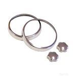 Mountney Classic Air Vent Rings - AVR-1 - Stainless Steel (Fits: Austin Mini)